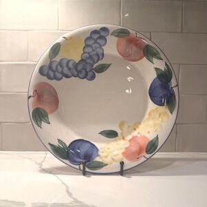 Vintage Dansk, Made in Italy Tuscany Collection, Fruits Dinner Plate 11.5 Inch